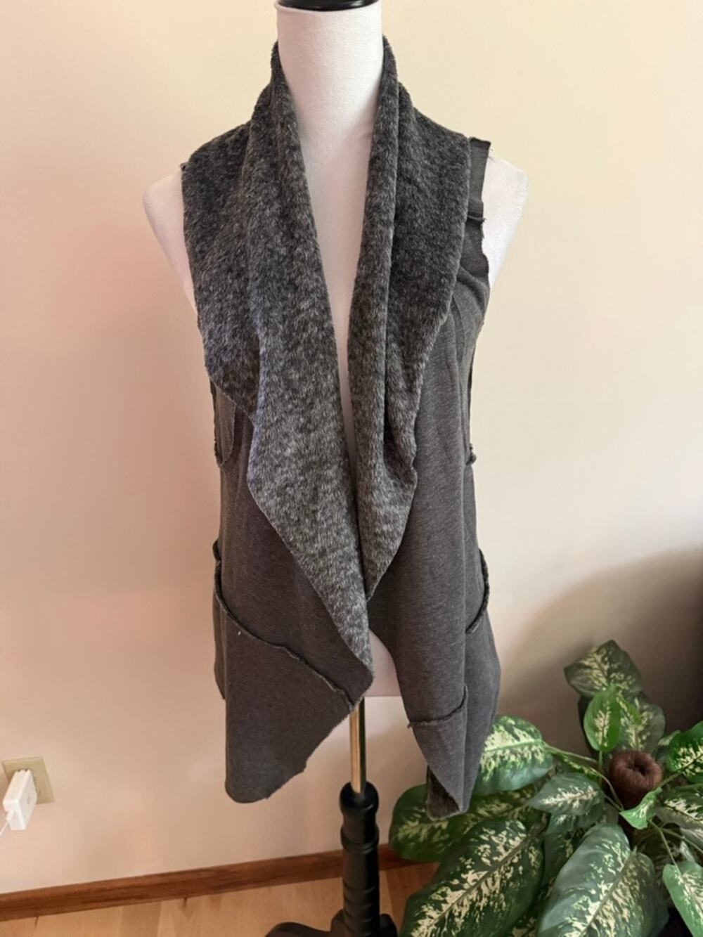 Altar'd State Gray Reversible Vest